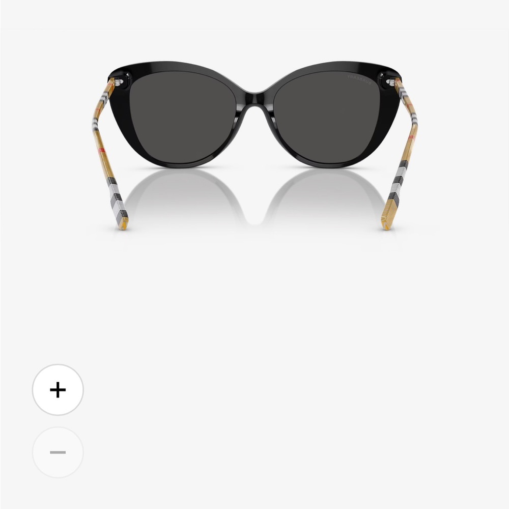 NIB Burberry Black Cat Eye Sunglasses BE4407 - Picture 4 of 9